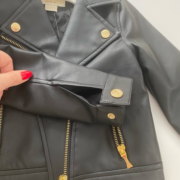 Kate Spade leather jacket 5T - Picture 4 of 4